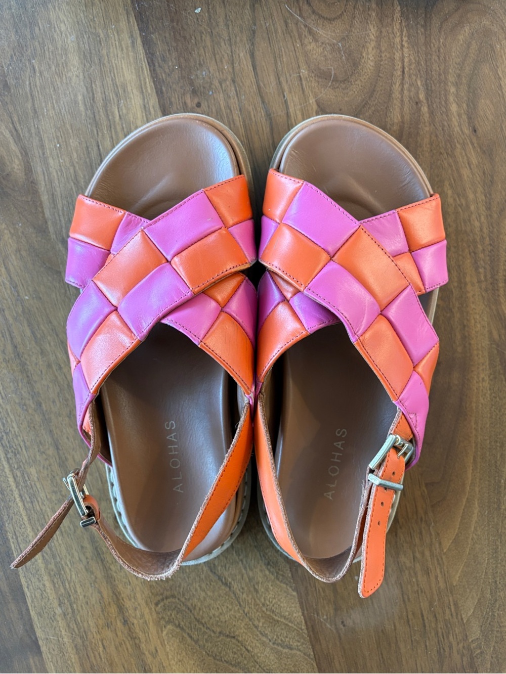 ALOHAS Marshmallow Scacchi Sandal size EU 38